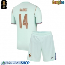 Maglie da calcio Francia Adrien Rabiot #14 Seconda Maglia Bambino Mondiali 2026  Manica Corta + Pantaloni corti)